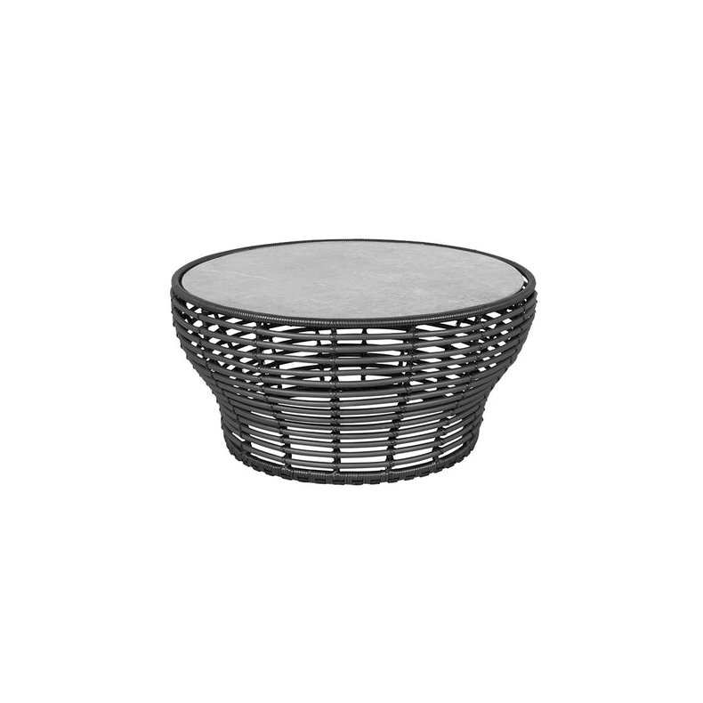 CANE-LINE BASKET STOR SOFABORD M/ GR BORDPLADE - GRAPHITE WEAVE 95