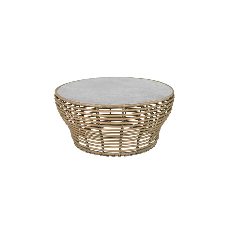 CANE-LINE BASKET STOR SOFABORD M/ GR BORDPLADE - NATURAL WEAVE 95