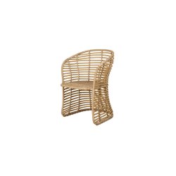 CANE-LINE BASKET STOL - NATURAL WEAVE