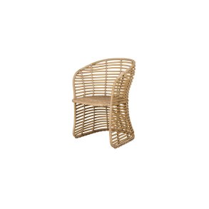 CANE-LINE BASKET STOL - NATURAL WEAVE