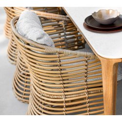 CANE-LINE BASKET STOL - NATURAL WEAVE