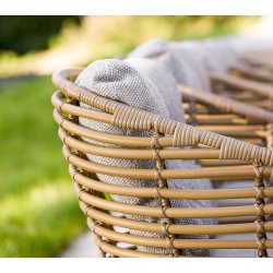 CANE-LINE BASKET STOL - NATURAL WEAVE