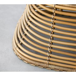 CANE-LINE BASKET STOL - NATURAL WEAVE