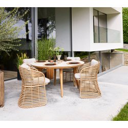 CANE-LINE BASKET STOL - NATURAL WEAVE