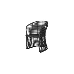 CANE-LINE BASKET STOL - GRAPHITE WEAVE