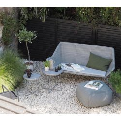 CANE-LINE BREEZE 2/PERS SOFA - BLACK 154