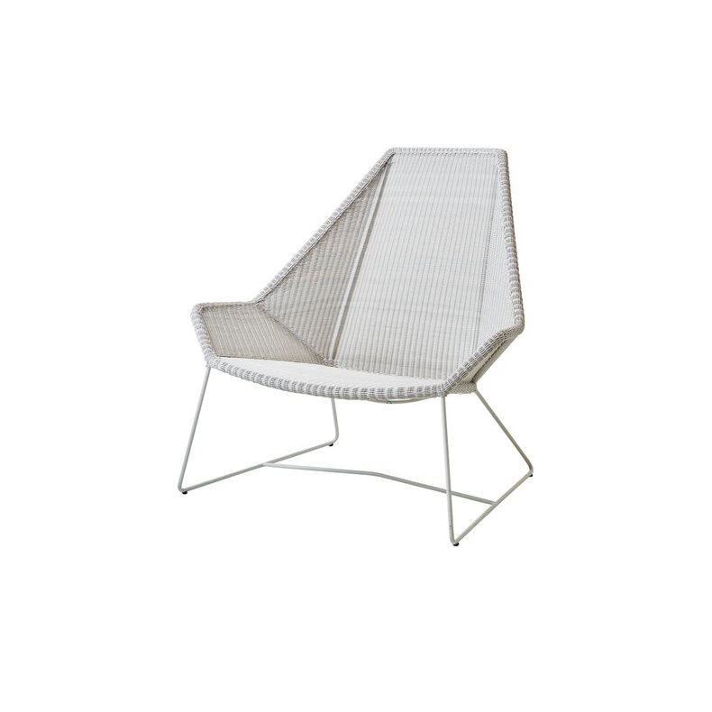 CANE-LINE BREEZE HIGHBACK STOL - WHITE GREY 98
