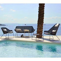 CANE-LINE BREEZE LOUNGESTOL - WHITE GREY 87