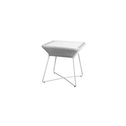 CANE-LINE BREEZE SIDEBORD - WHITE GREY 50