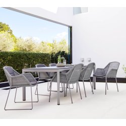 CANE-LINE BREEZE STOL - LIGHT GREY 83