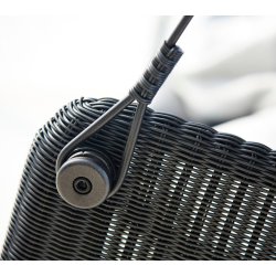 CANE-LINE CAVE SWING SOFA INKL. HYNDER - GRAPHITE 214