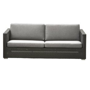 CANE-LINE CHESTER SOFA 3/PERS INKL. LYSEGR HYNDER - GRAPHITE 197