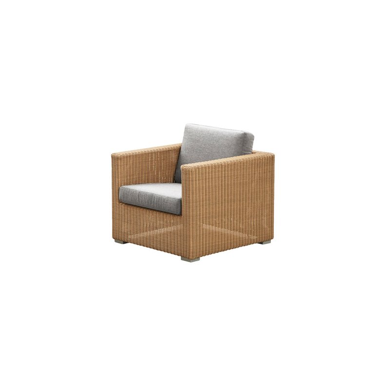 CANE-LINE CHESTER LOUNGESTOL INKL. LYSEGR HYNDE - NATURAL 85