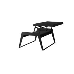 CANE-LINE CHILLOUT SOFABORD MED TO HJDER - ALUMINIUM 66