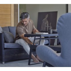 CANE-LINE SOFABORD /TO HJDER - SORT 104