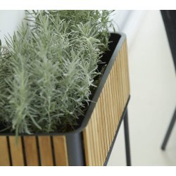 CANE-LINE COMBINE PLANTEKASSE INKL/STEL - TEAK 83