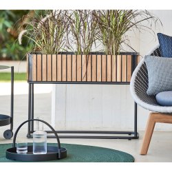 CANE-LINE COMBINE PLANTEKASSE INKL/STEL - TEAK 83