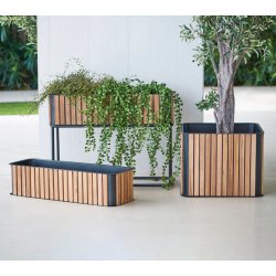 CANE-LINE COMBINE PLANTEKASSE INKL/STEL - TEAK 83