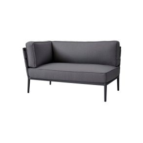 CANE-LINE CONIC SOFA 2PERS/HJRE MODUL - LIGHT GREY 140