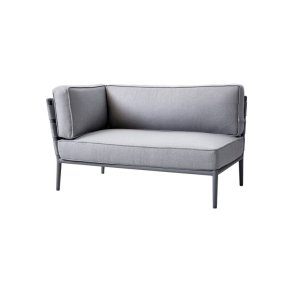 CANE-LINE CONIC SOFA 2PERS/HJRE MODUL - GREY 140