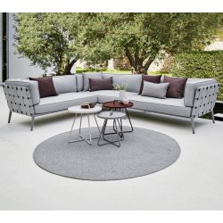 CANE-LINE CONIC SOFA 2PERS/VENSTRE MODUL - LIGHT GREY 140