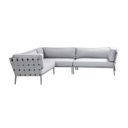 CANE-LINE CONIC LOUNGE 1 - LIGHT GREY 280