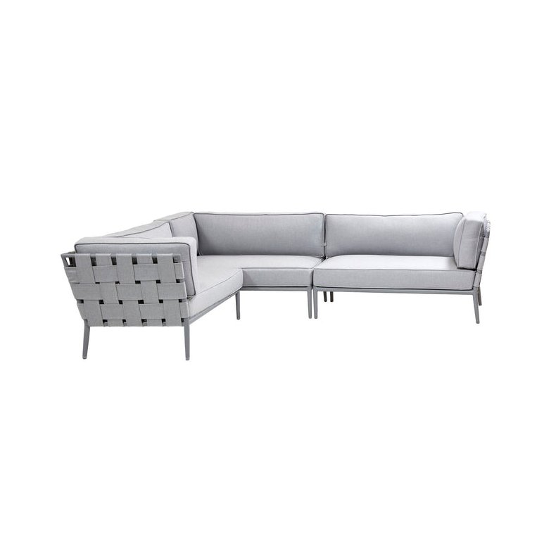 CANE-LINE CONIC LOUNGE 1 - LIGHT GREY 280