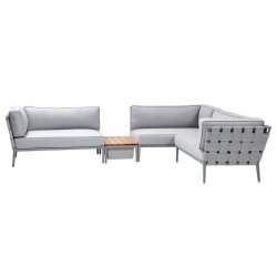 CANE-LINE CONIC LOUNGE 2 - LIGHT GREY 332