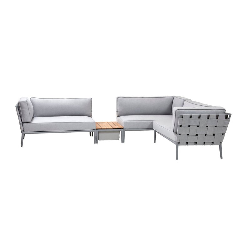 CANE-LINE CONIC LOUNGE 2 - LIGHT GREY 332