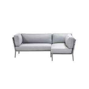 CANE-LINE CONIC LOUNGE 3 - LIGHT GREY 222