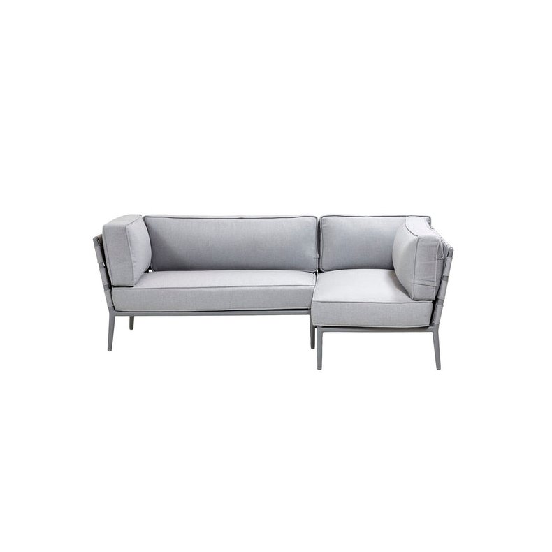 CANE-LINE CONIC LOUNGE 3 - LIGHT GREY 222