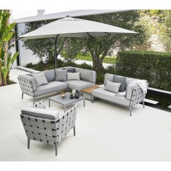 CANE-LINE LOUNGESTOL - LIGHT GREY 82