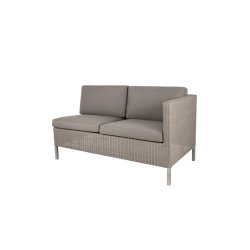 CANE-LINE DINING LOUNGE SOFA 2PERS/VENSTRE MODUL - TAUPE 153