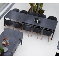 CANE-LINE DROP KKKEN HOVED MODUL INKL/3 HYLDER - BLACK CERAMIC 200