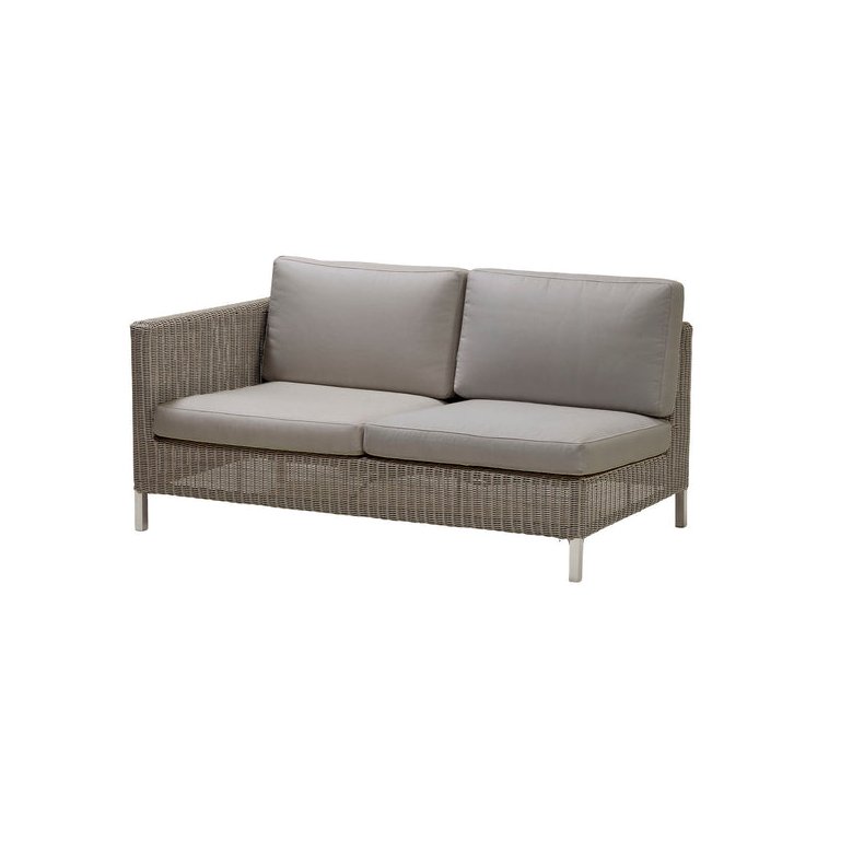 CANE-LINE CONNECT SOFA 2PERS/HJRE MODUL - TAUPE 148