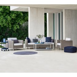 CANE-LINE CONNECT SOFA 2PERS/HJRE MODUL - TAUPE 148