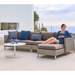 CANE-LINE CONNECT SOFA 2PERS/HJRE MODUL - TAUPE 148