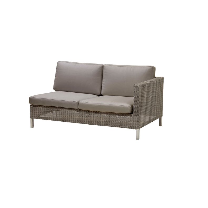 CANE-LINE CONNECT SOFA 2PERS/VENSTRE MODUL - TAUPE 148