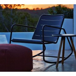 CANE-LINE COPENHAGEN GYNGESTOL - SORT ALUMINIUM 88