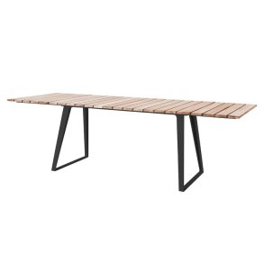 CANE-LINE COPENHAGEN SPISEBORD INKL/2 TILLGSPLADER - TEAK 160