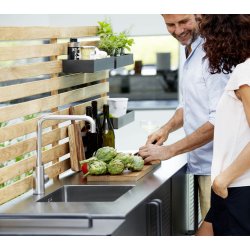 CANE-LINE DROP KKKEN HOVED MODUL INKL/3 HYLDER - STAINLESS STEEL 200