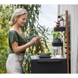 CANE-LINE DROP KKKEN SINGLE MODUL INKL/2 HYLDER - ALUMINIUM 100