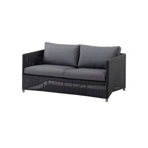 CANE-LINE DIAMOND 2-PERS/SOFA - GRAPHITE WEAVE 150