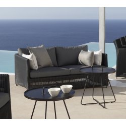 CANE-LINE DIAMOND 2-PERS/SOFA - GRAPHITE WEAVE 150