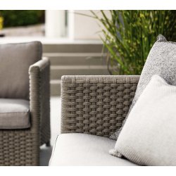 CANE-LINE DIAMOND 3-PERS/SOFA - TAUPE WEAVE 209