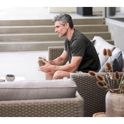 CANE-LINE DIAMOND 3-PERS/SOFA - TAUPE WEAVE 209