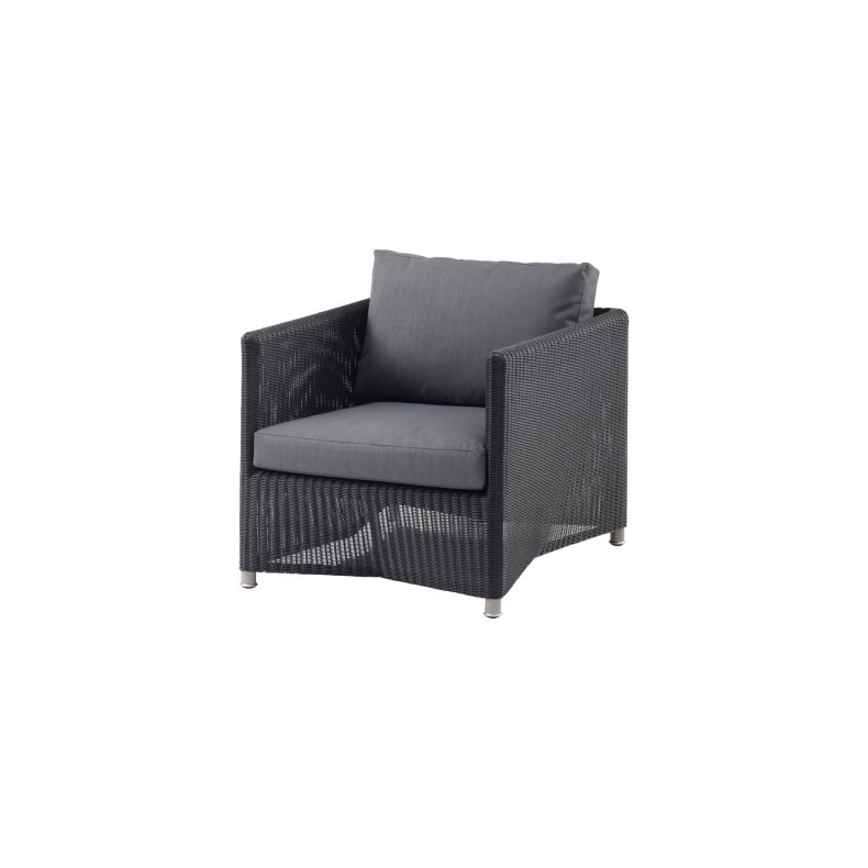 CANE-LINE DIAMOND LOUNGESTOL - GRAPHITE WEAVE 88