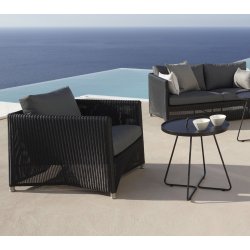 CANE-LINE DIAMOND LOUNGESTOL - GRAPHITE WEAVE 88