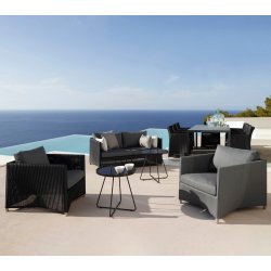 CANE-LINE DIAMOND LOUNGESTOL - GRAPHITE WEAVE 88