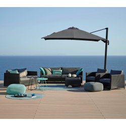 CANE-LINE DIAMOND LOUNGESTOL - GRAPHITE WEAVE 88